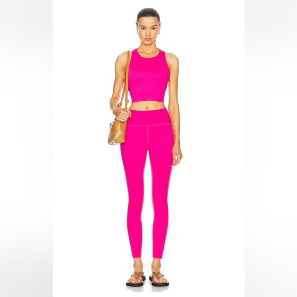 Beyond Yoga Powerhold Leggings Pink Energy Size Small NWT